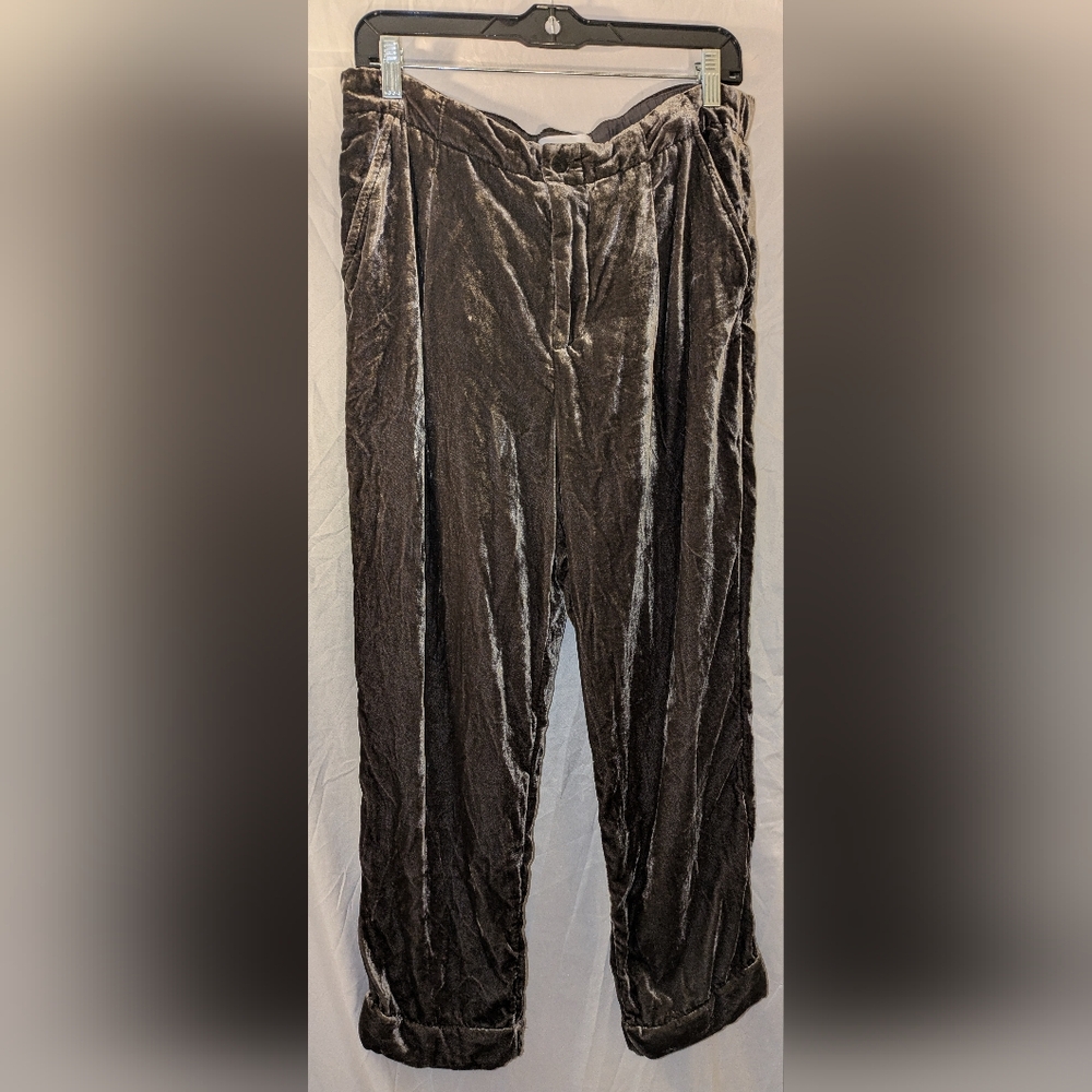 Anthropologie Ettiwa Brown Velvet Pants Sz. S